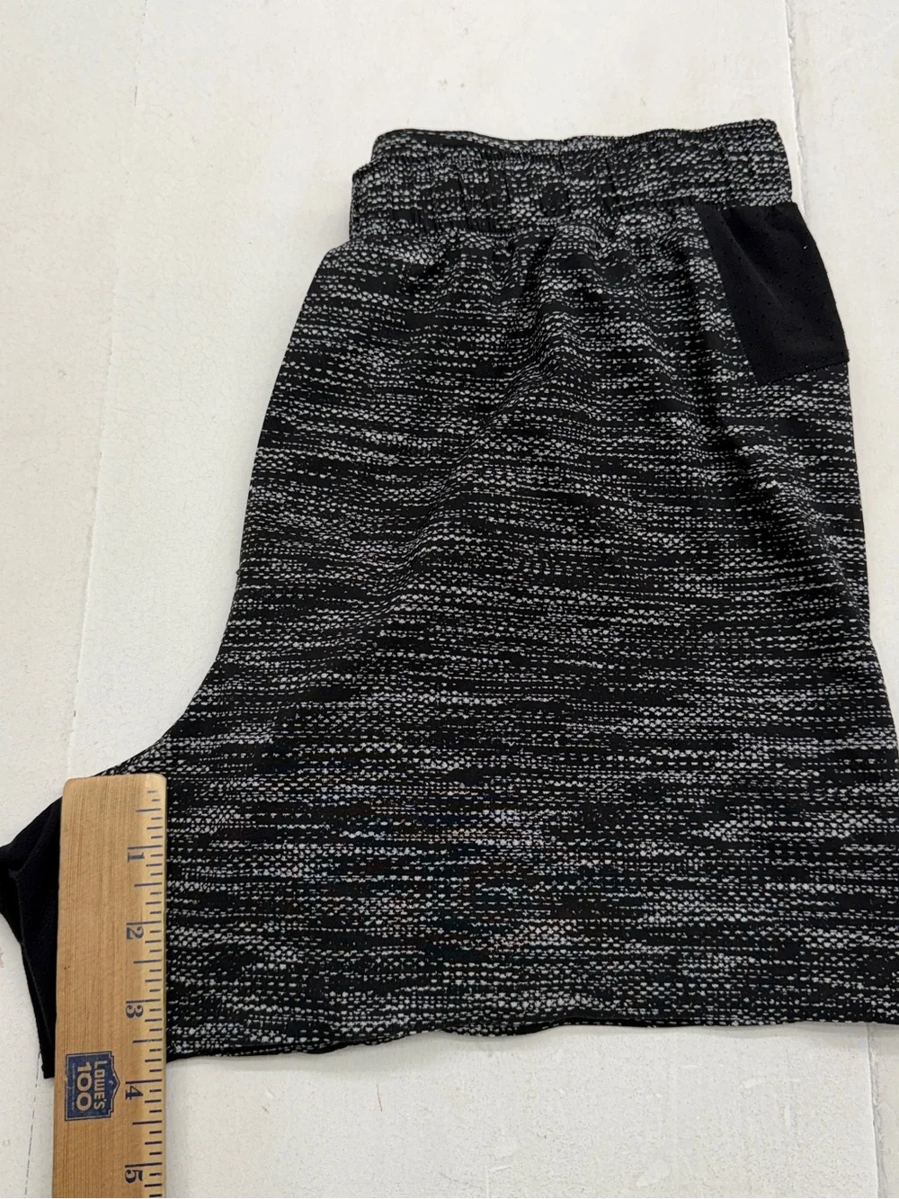 Lululemon Athletica Black White Surge Short 4